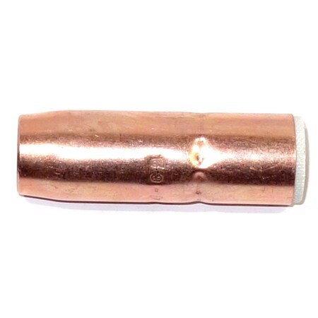 Parker Torchology Tregaskiss Style Nozzle, Slip-On, Copper, 5/8" with 1/8" Recess, Short Taper P401-4-62